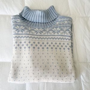 Rare Holiday Vintage Eddie Bauer 100% cotton turtleneck sweater
